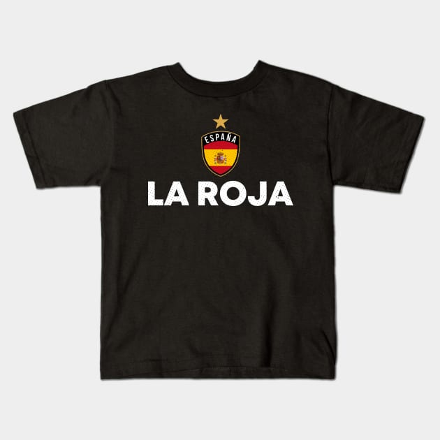 La Roja Espana Spain Kids T-Shirt by zeno27